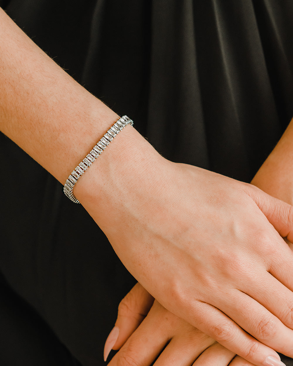 CZ Baguette Bracelet