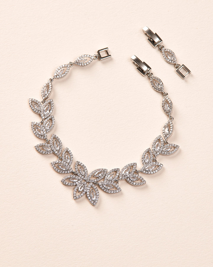 CZ Floral Bracelet