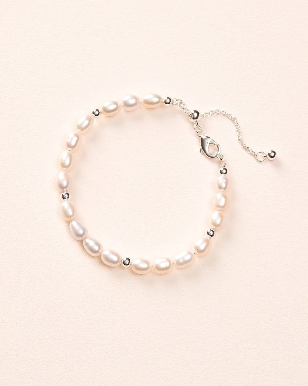 Silver Freshwater Pearl Bracelet