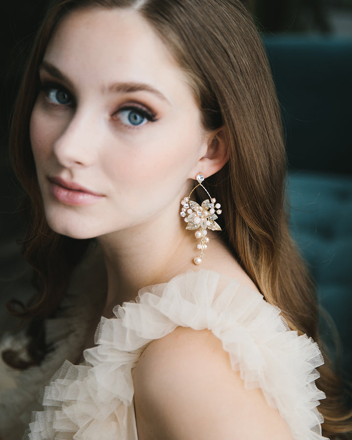 Statement Earrings Champagne