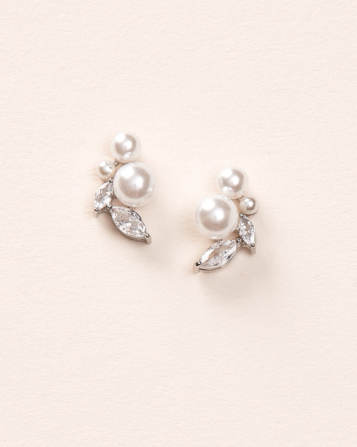 Pearl Wedding Stud Earrings