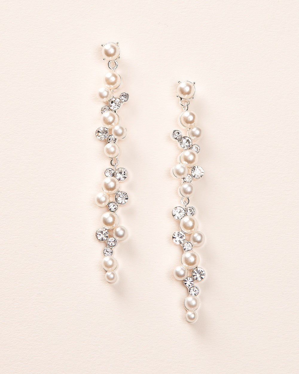 Pearl Wedding Dangle Earrings