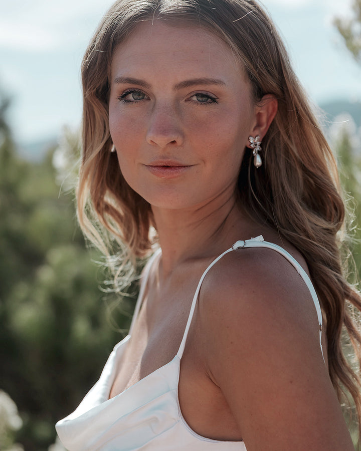 Bridal Earrings with Pearl