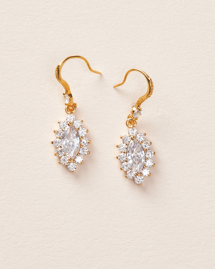Gold Wedding Earrings