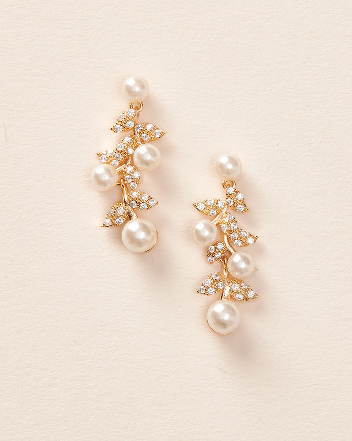 Gold Wedding Earrings