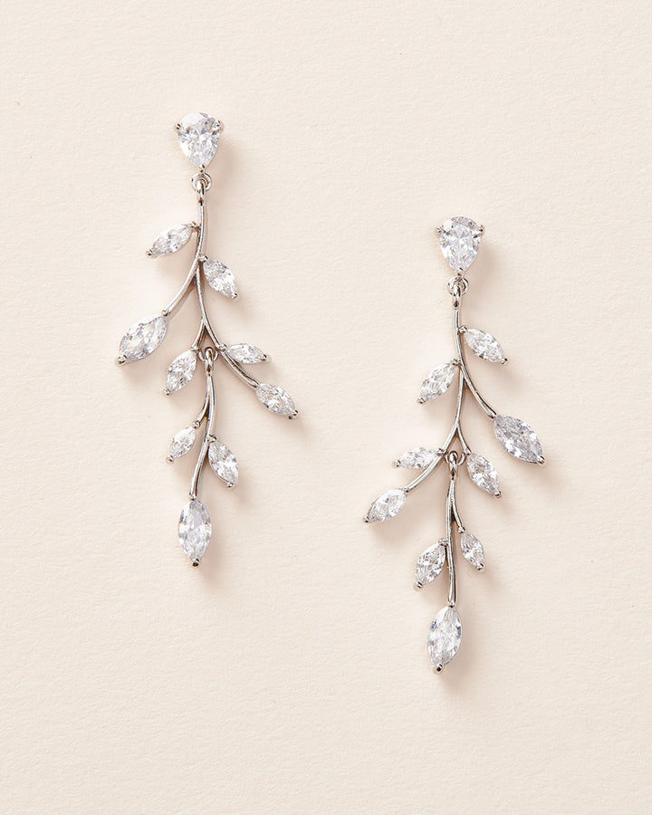Floral Wedding Earrings