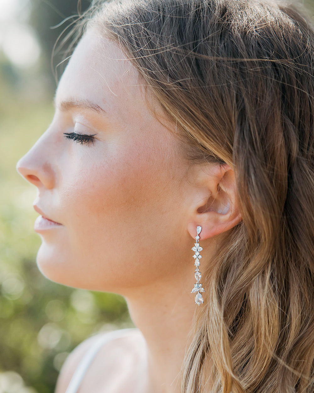 Dangle CZ Earrings