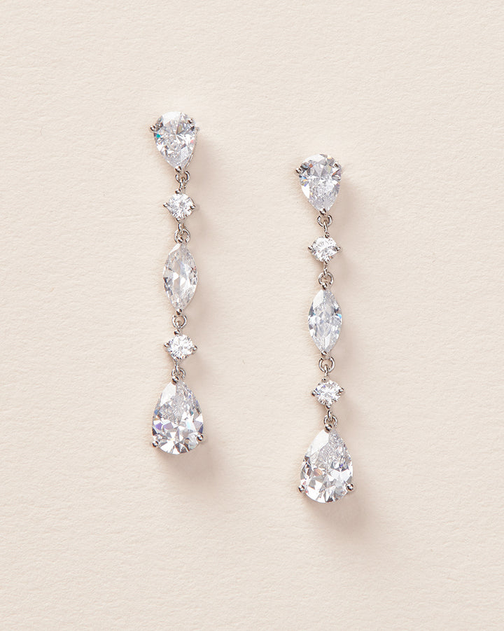 CZ Wedding Earrings