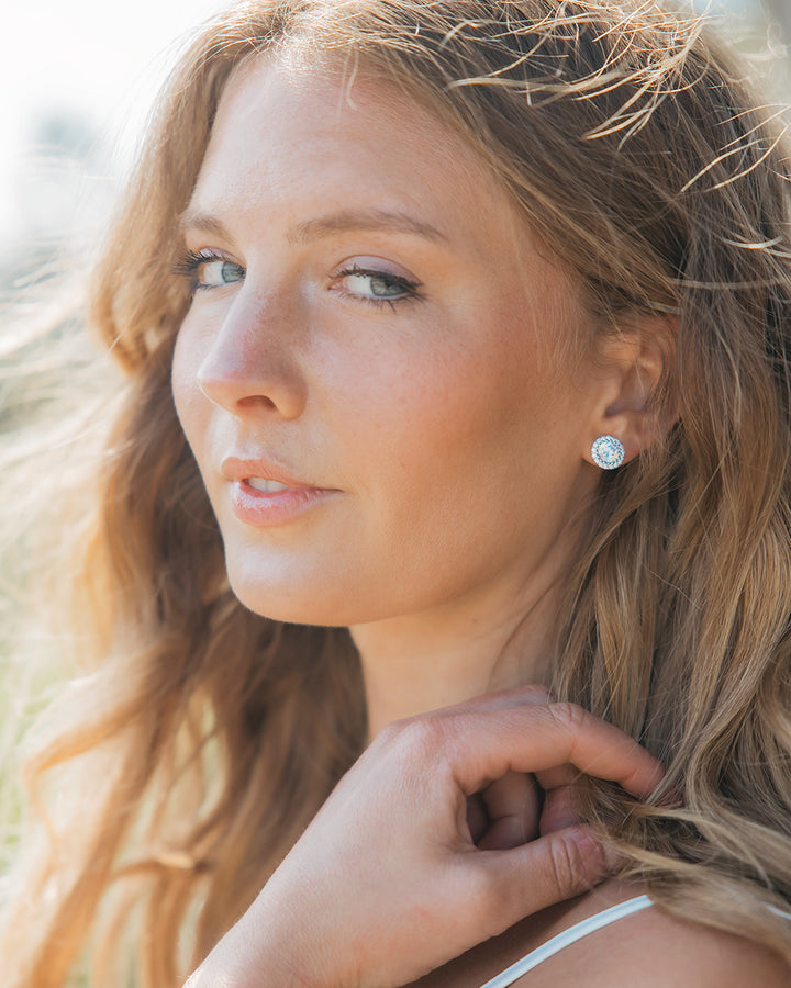 Circle CZ Studs