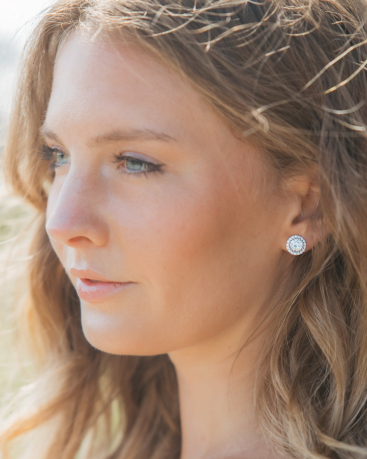 Circle CZ Studs