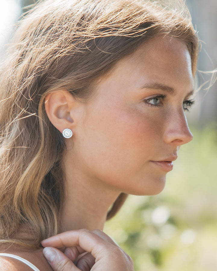 Circle CZ Studs