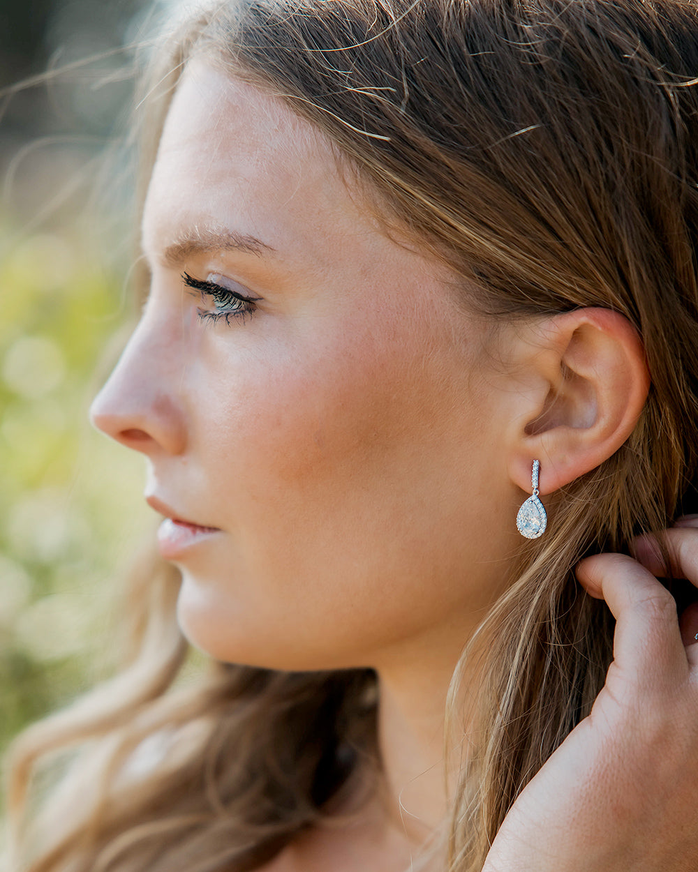 CZ Wedding Earrings