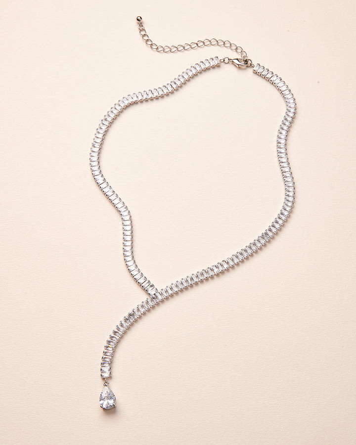 Silver Drop Necklace