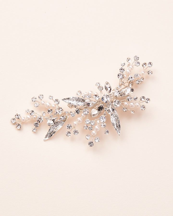 Pearl & Crystal Wedding Clip