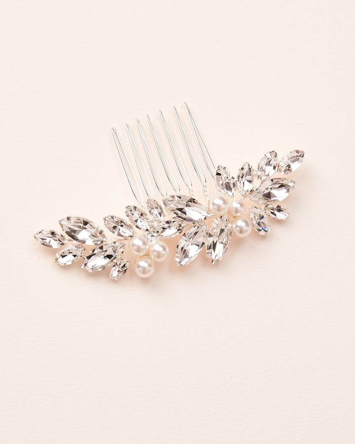 Pearl & Crystal Wedding Hair Comb