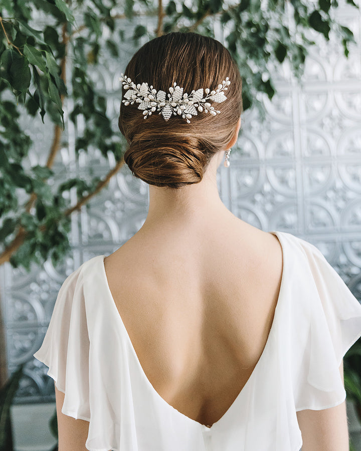 Wedding Comb with Pearls