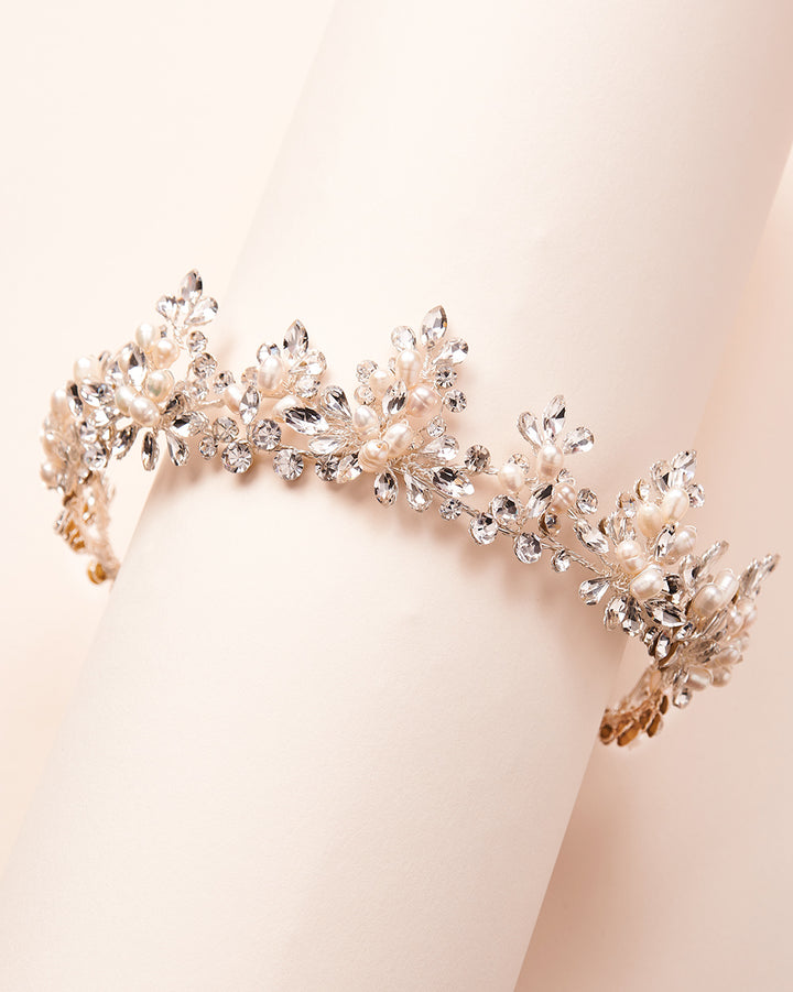 Wedding Tiara with Pearls