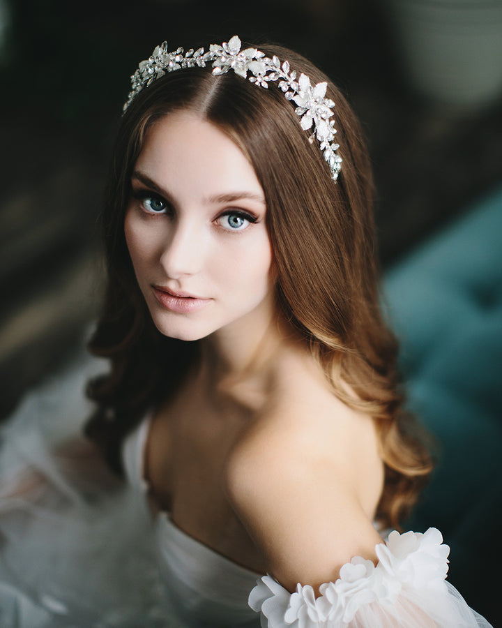 Bridal Headpiece Silver