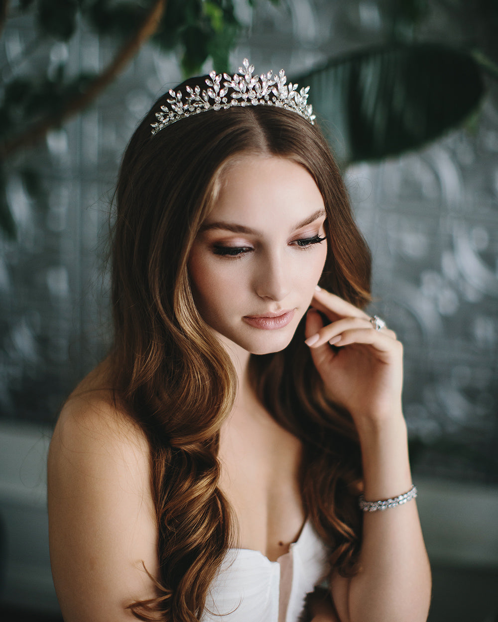 Wedding Tiara with Crystals