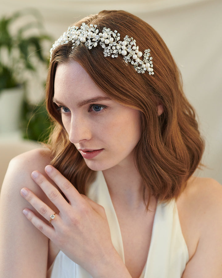 Pearl and Crystal Headband
