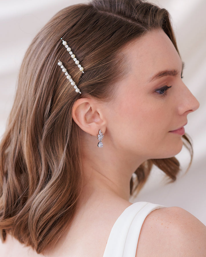 Pearl and Rhinestone Bobby Pin
