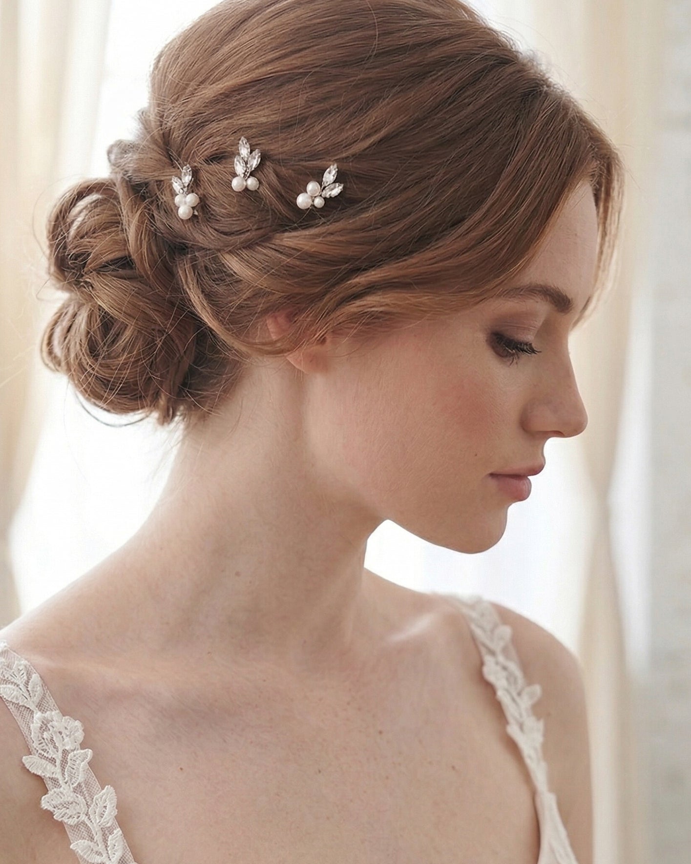 Elara Pearl Hair Pins (Set of 3) - Shop Hair Accessories | Dareth
