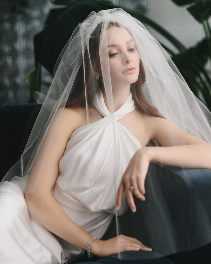 2-Layer Cut Edge Wedding Veil