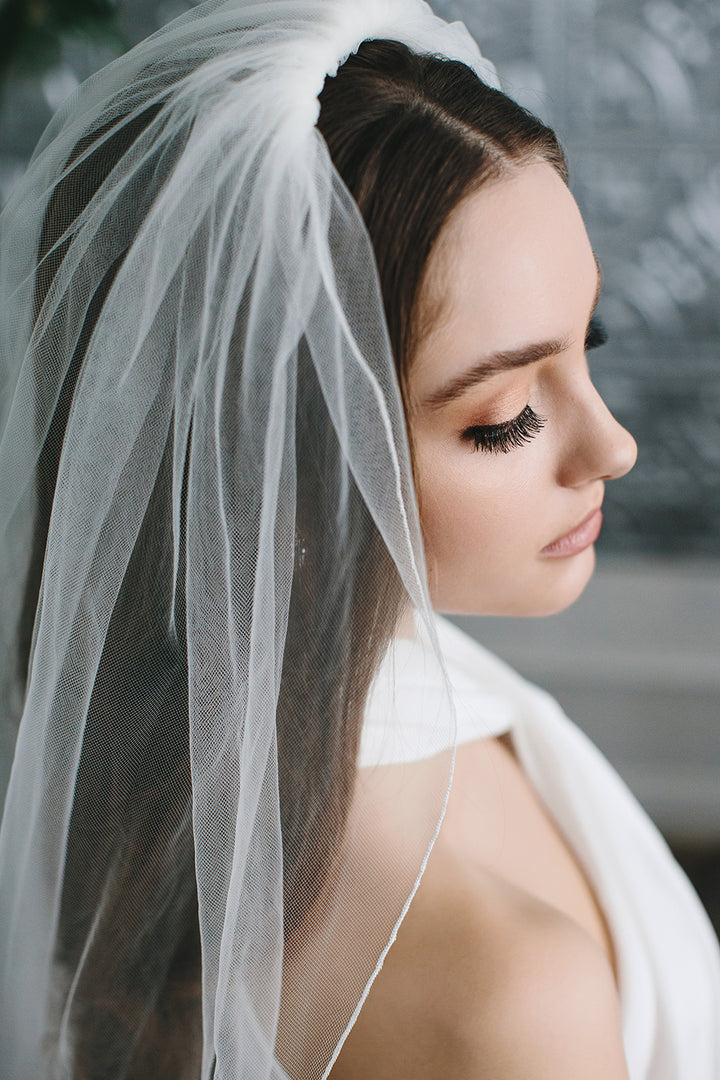 Pencil Edge Bridal Veil