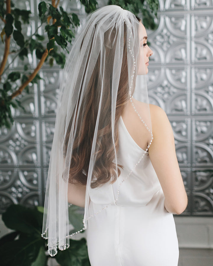 Delicate Crystal Veil