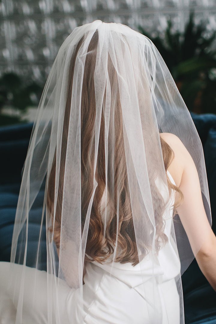 Simple Cut Edge Veil