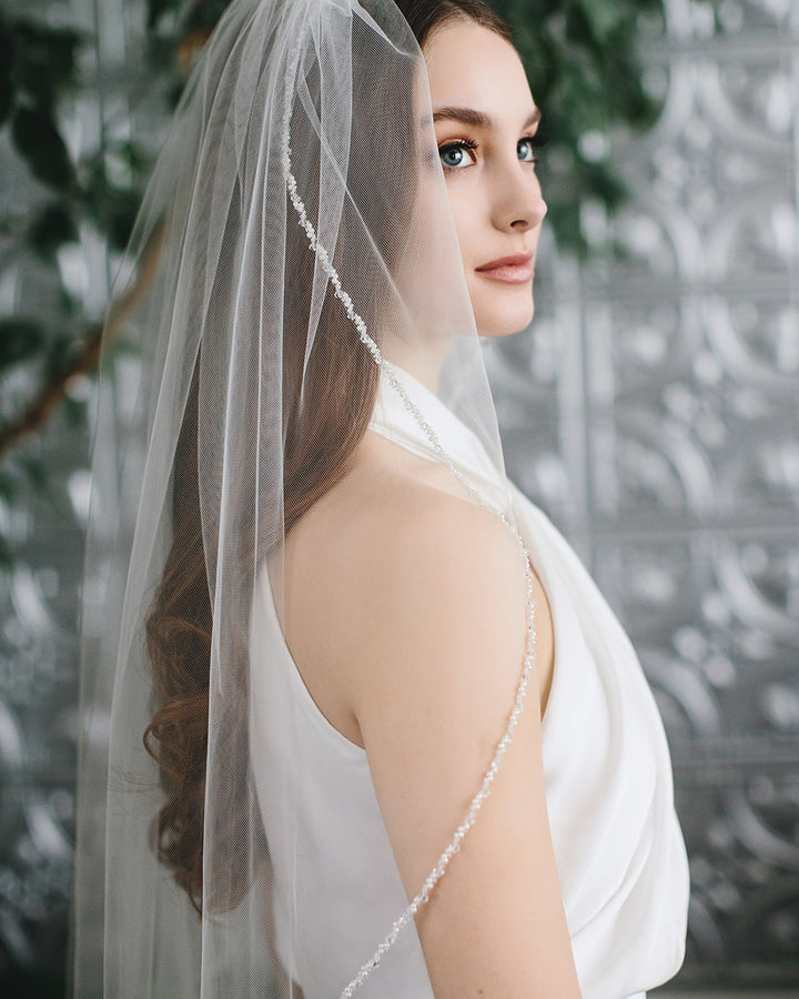 Kylie Crystal & Pearl Veil