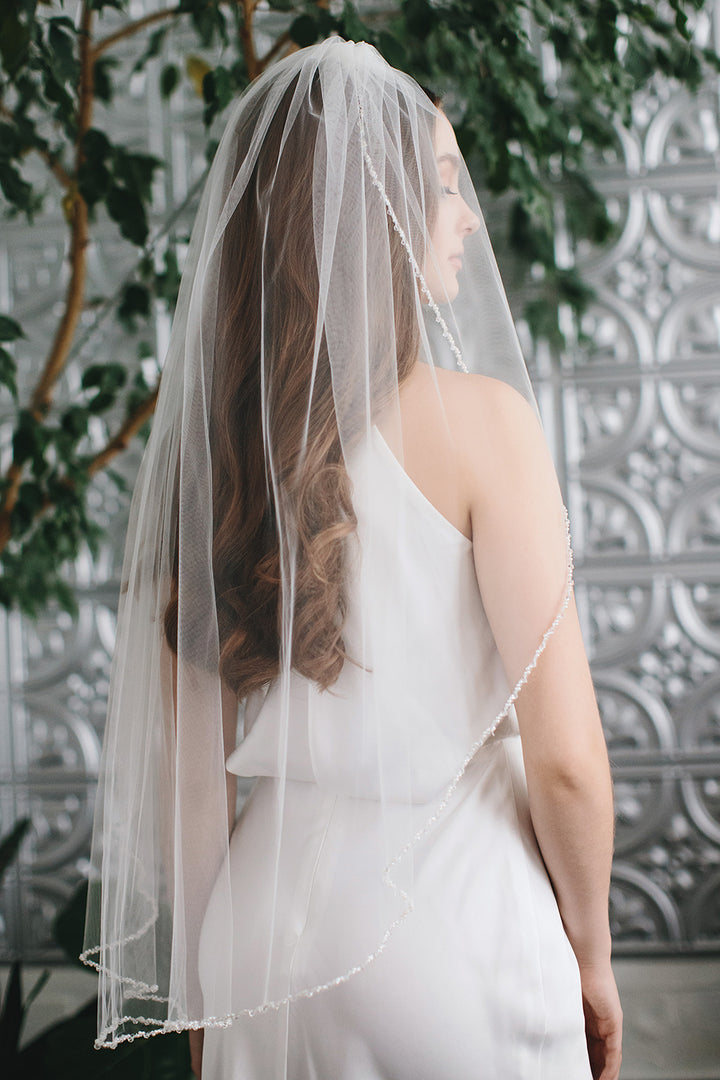 Kylie Crystal & Pearl Veil