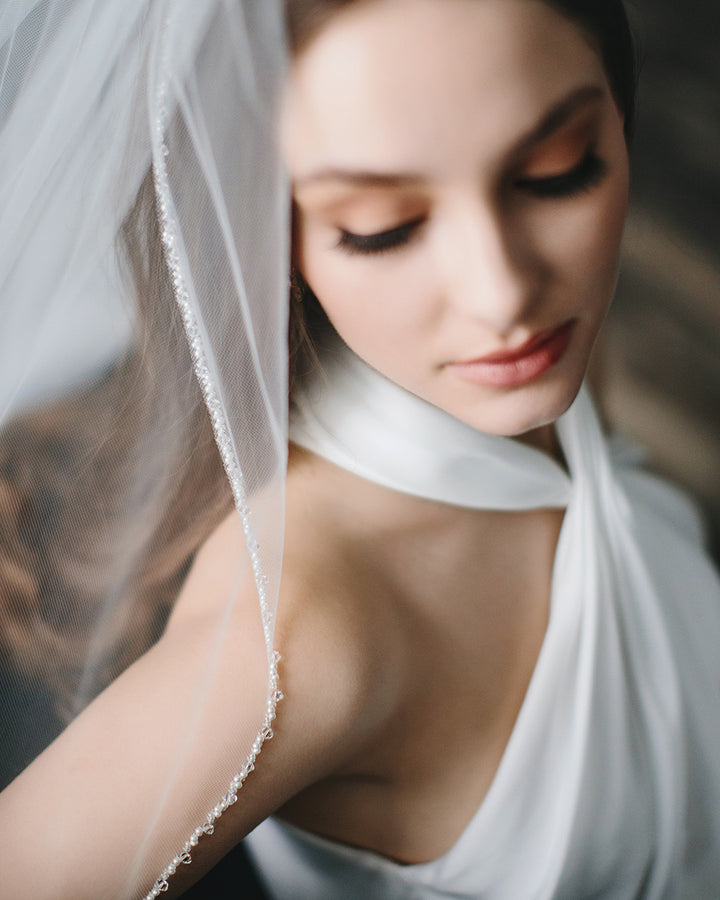 Kylie Crystal & Pearl Veil