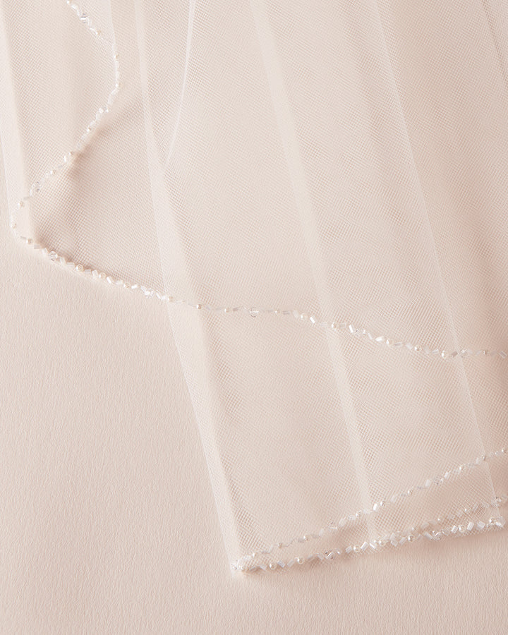 Pearl Beading Wedding Veil