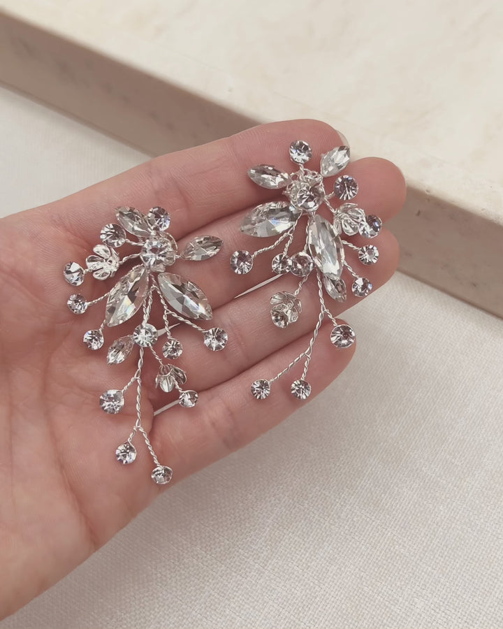 Wedding Earrings Silver