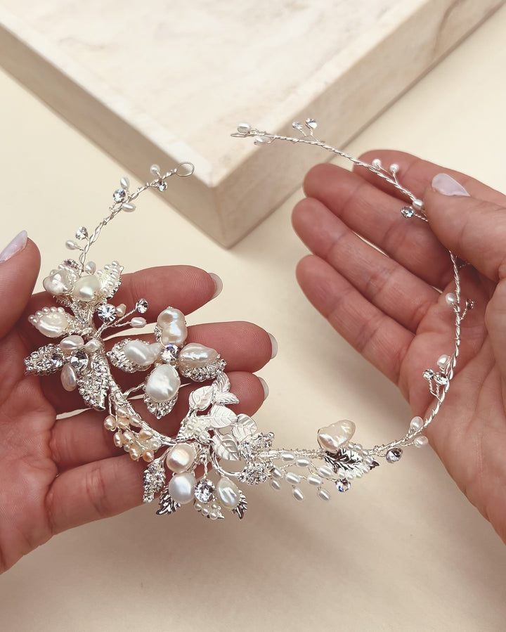 Leona Bridal Hair Vine