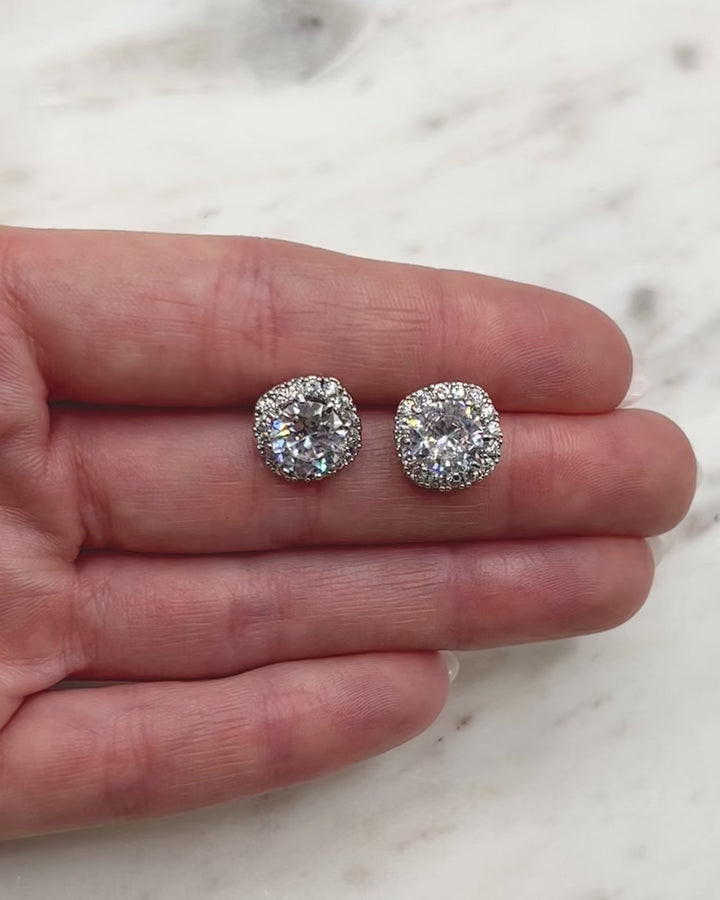 Isla Halo CZ Studs