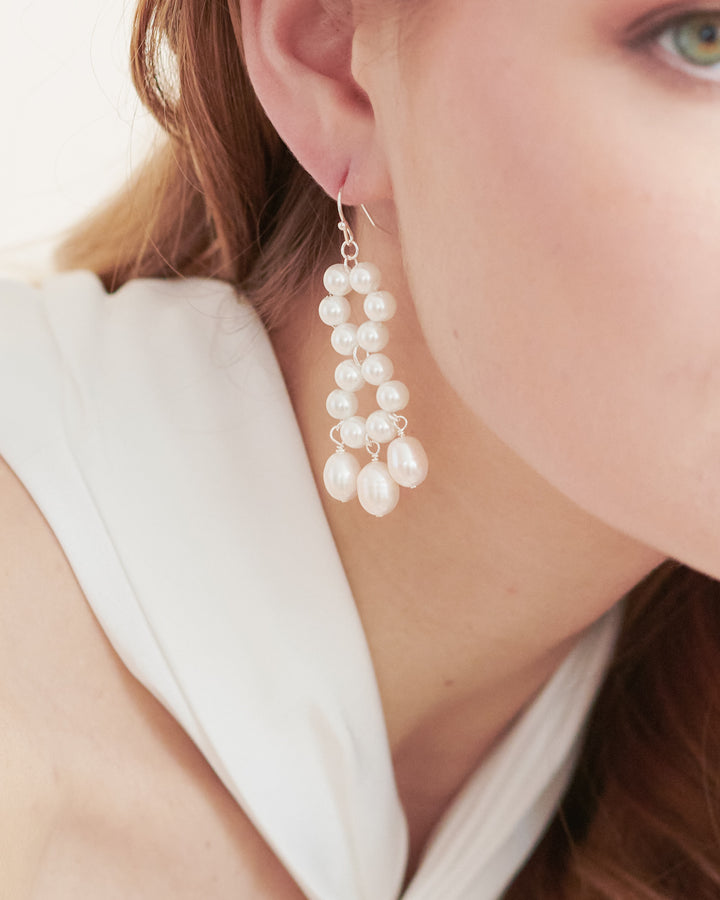 Leila Pearl Dangle Earrings