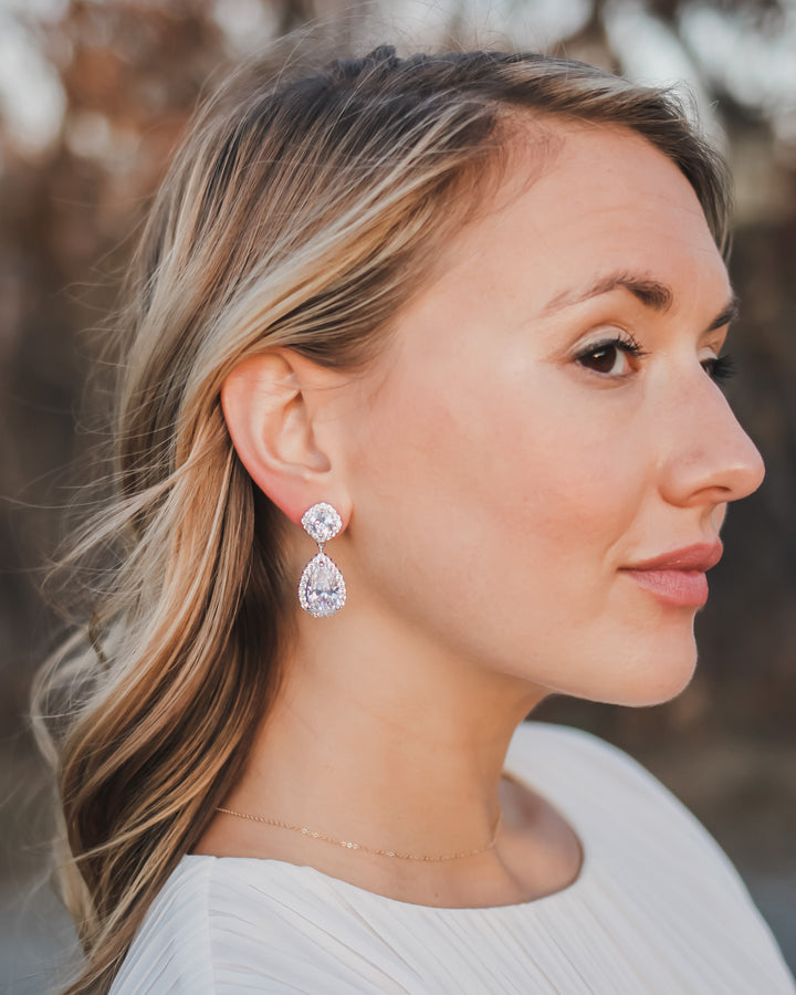 Bridal CZ Earrings