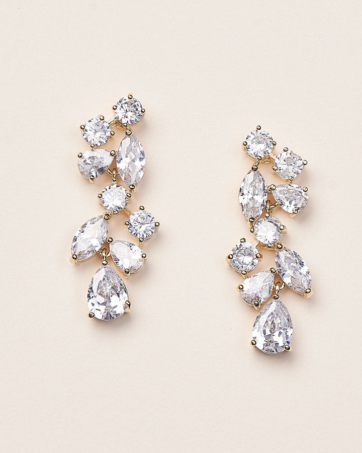 Gold CZ Earrings