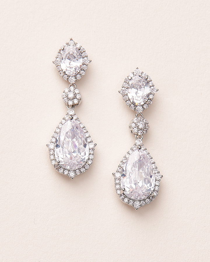 CZ Wedding Earrings