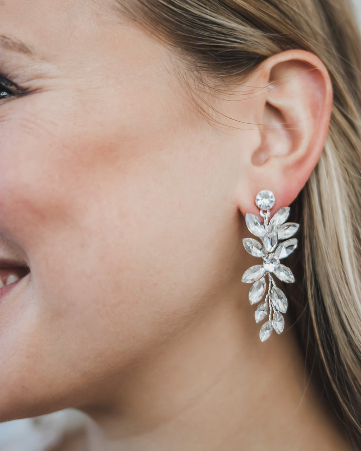 Wedding Floral Drop Earrings