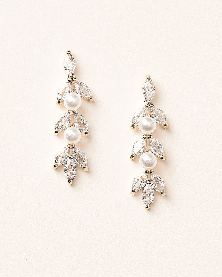 Gold Wedding Earrings