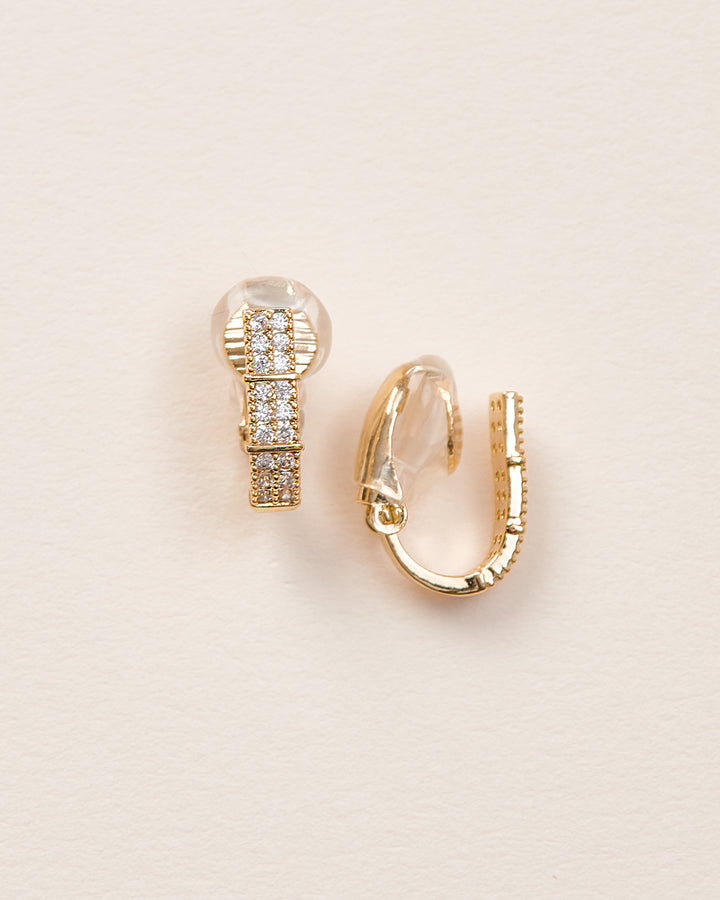 Gold Huggies Clip on