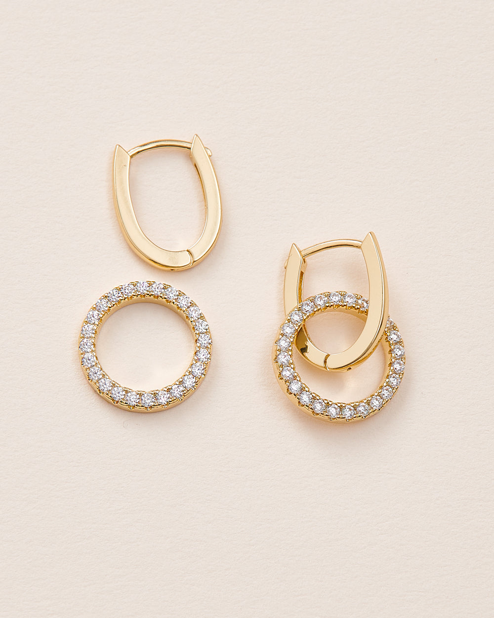 Gold Huggie earrings
