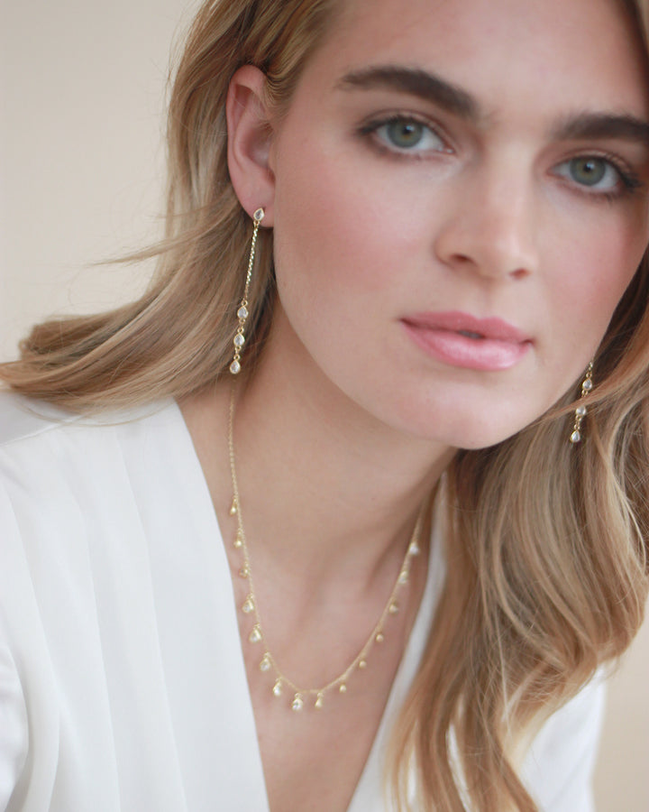 Gold Dangle Earrings 