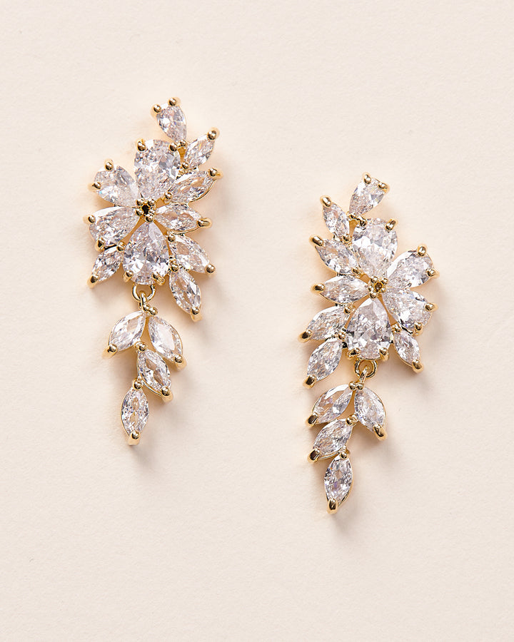 Gold Wedding Earrings