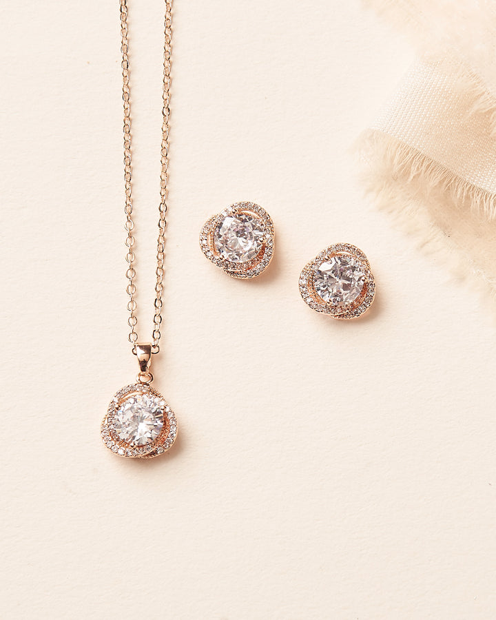 Rose Gold Pendant Set