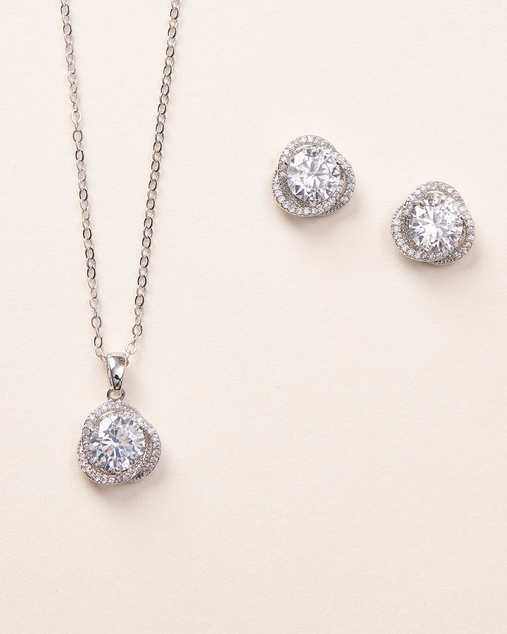 CZ Pendant Set