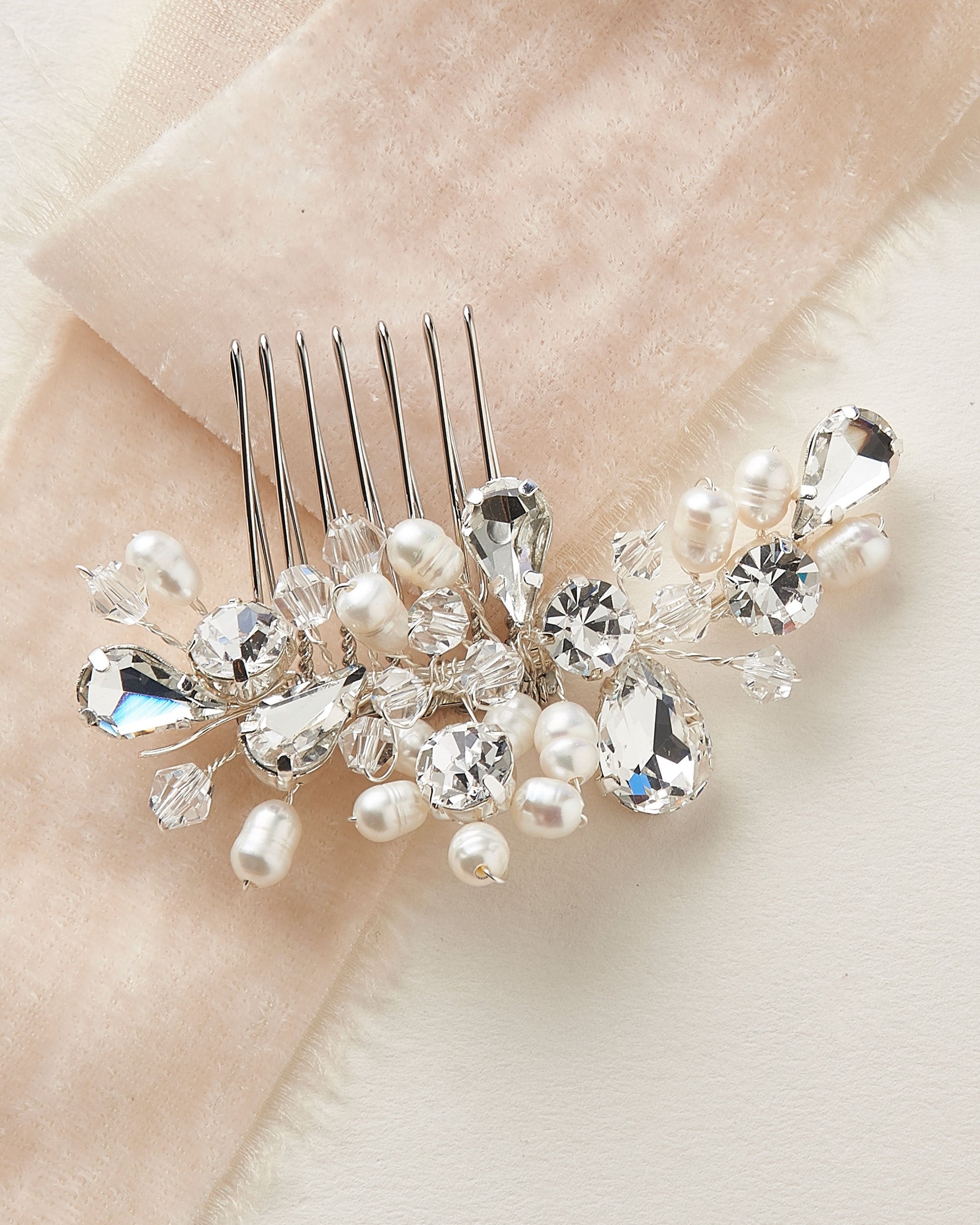 Freshwater Pearl Wedding Comb